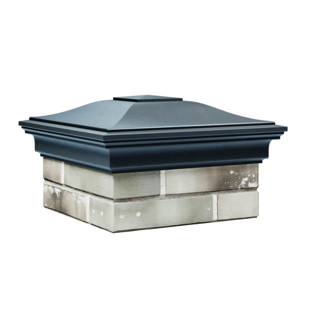 Колпак Zking Монблан Серый на столб 1.5х1.5 еврокирпича 0.7НФ (355х355мм) в Сызрани фото