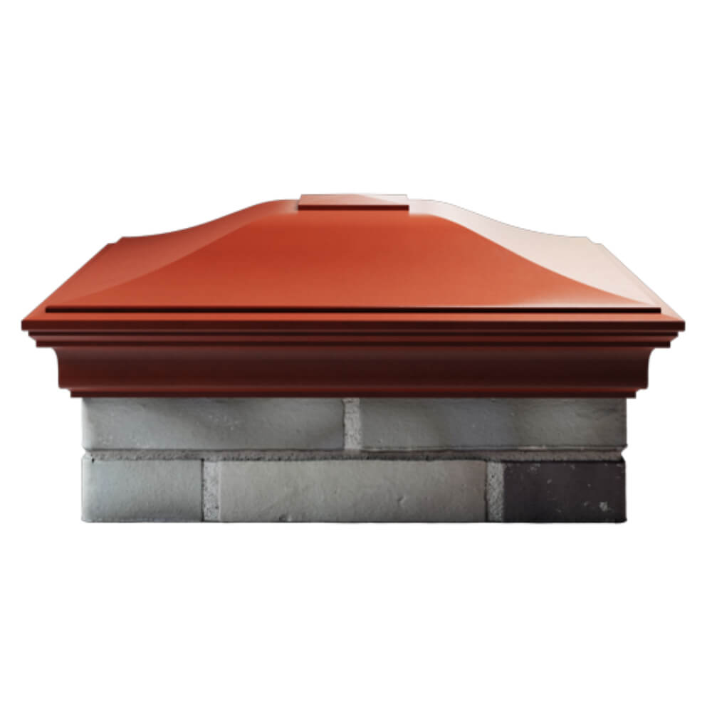Колпак Zking Монблан Красный на столб 2х2 кирпича (515х515мм) в Сызрани фото