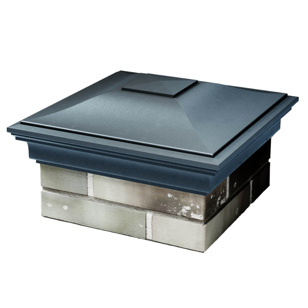 Колпак Zking Монблан Серый на столб 1.5х1.5 кирпича (385х385мм) в Сызрани фото