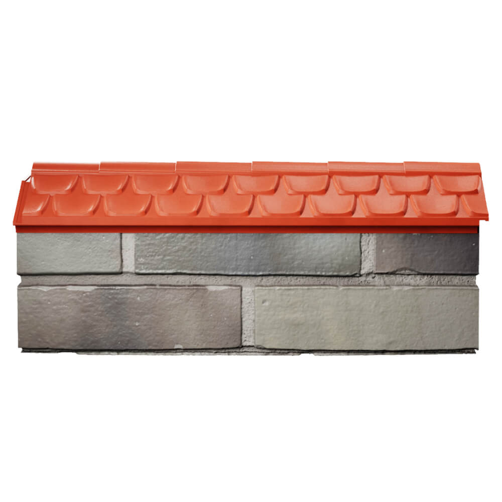 Парапет Zking Эльбрус Красный с посадкой на 0.5 кирпича (130мм) в Сызрани фото