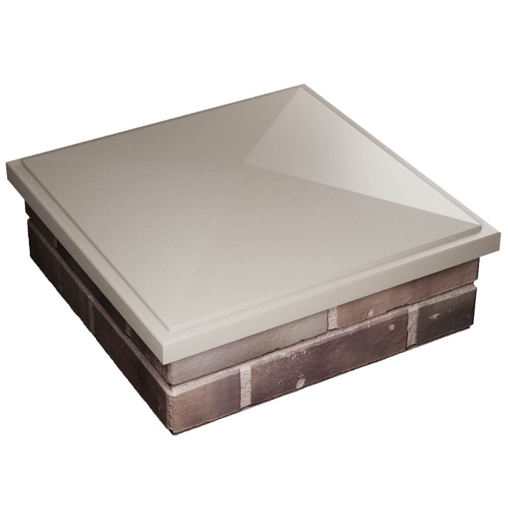 Колпак Zking БонаМоно Бежевый на столб 2х2 кирпича (515х515, 530х530мм) в Сызрани фото