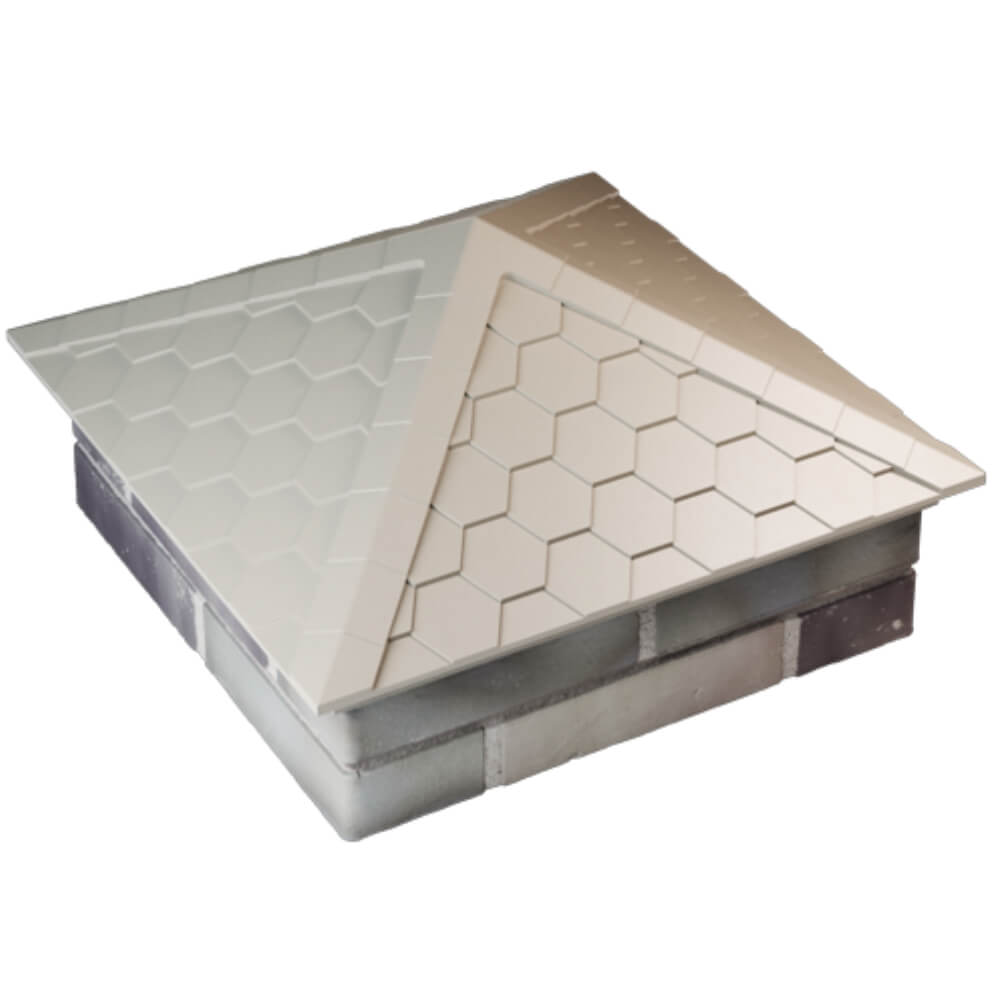 Колпак Zking Эверест Бежевый на столб 2х2 кирпича (535х535мм) Сызрань фото