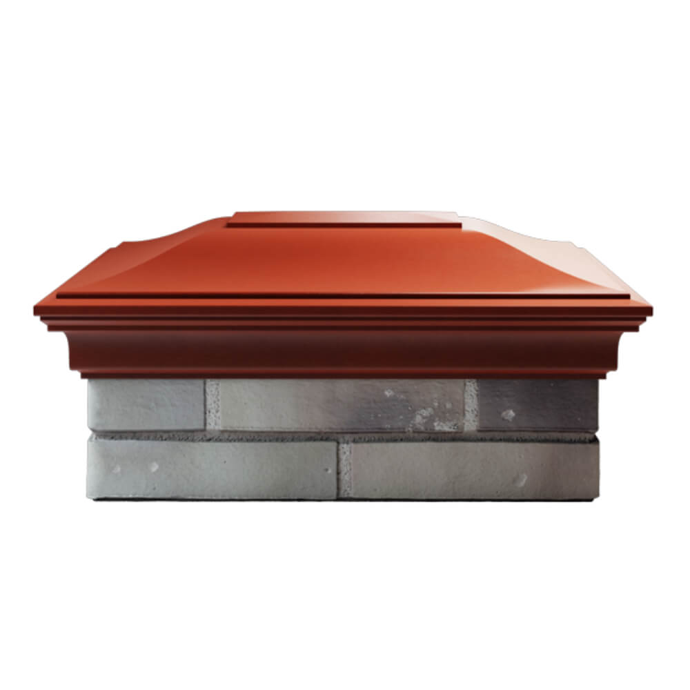 Колпак Zking Монблан Красный на столб 2х1.5 кирпича (515х385мм) в Сызрани фото