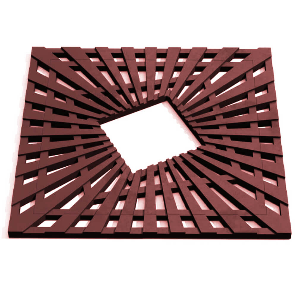 Приствольная решетка для дерева ZKING ATMOSPHERE 1.2х1.2м Коричневая Сызрань фото