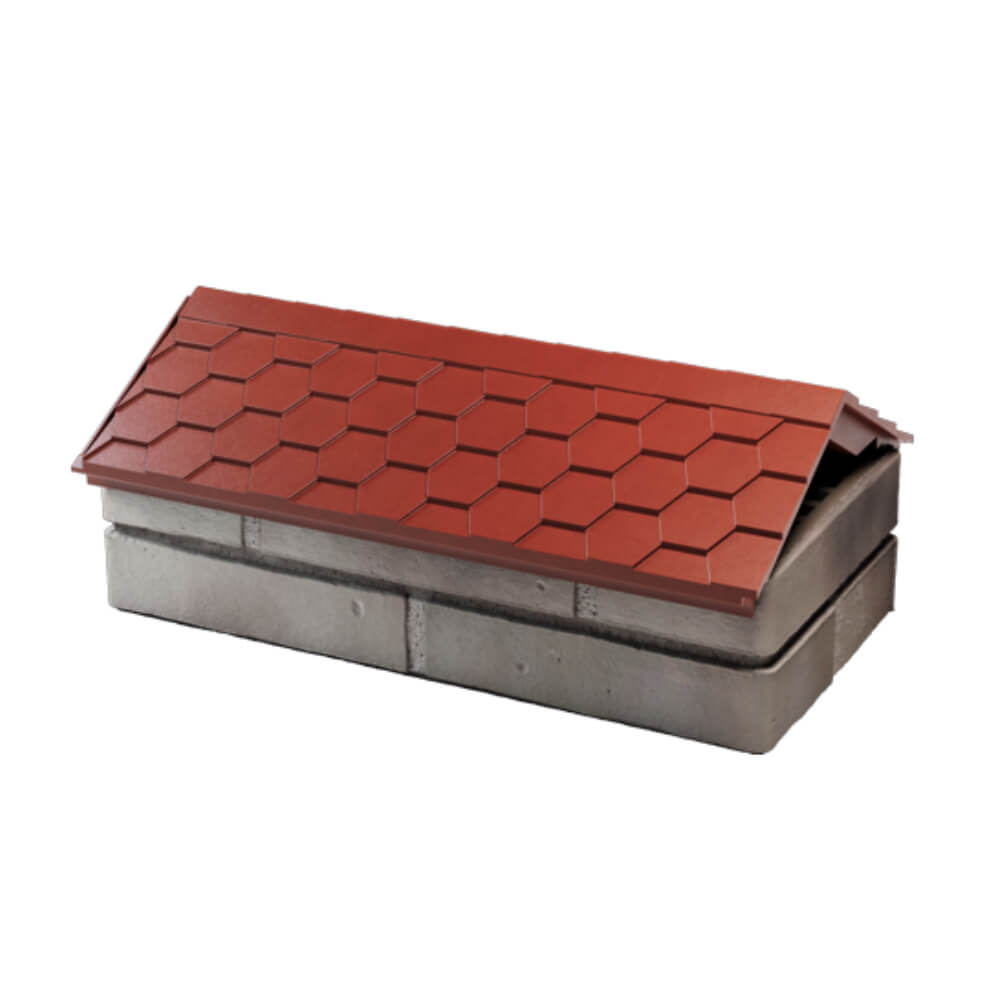 Парапет Zking Эверест Красный с посадкой на 1 кирпич (200/225/255мм) в Сызрани фото