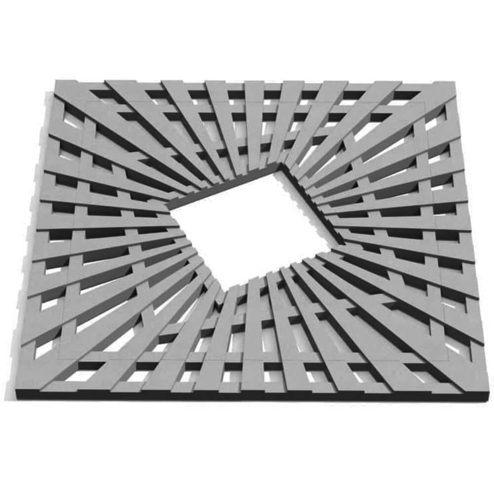 Приствольная решетка для дерева ZKING ATMOSPHERE 1.2х1.2м Серая Сызрань фото