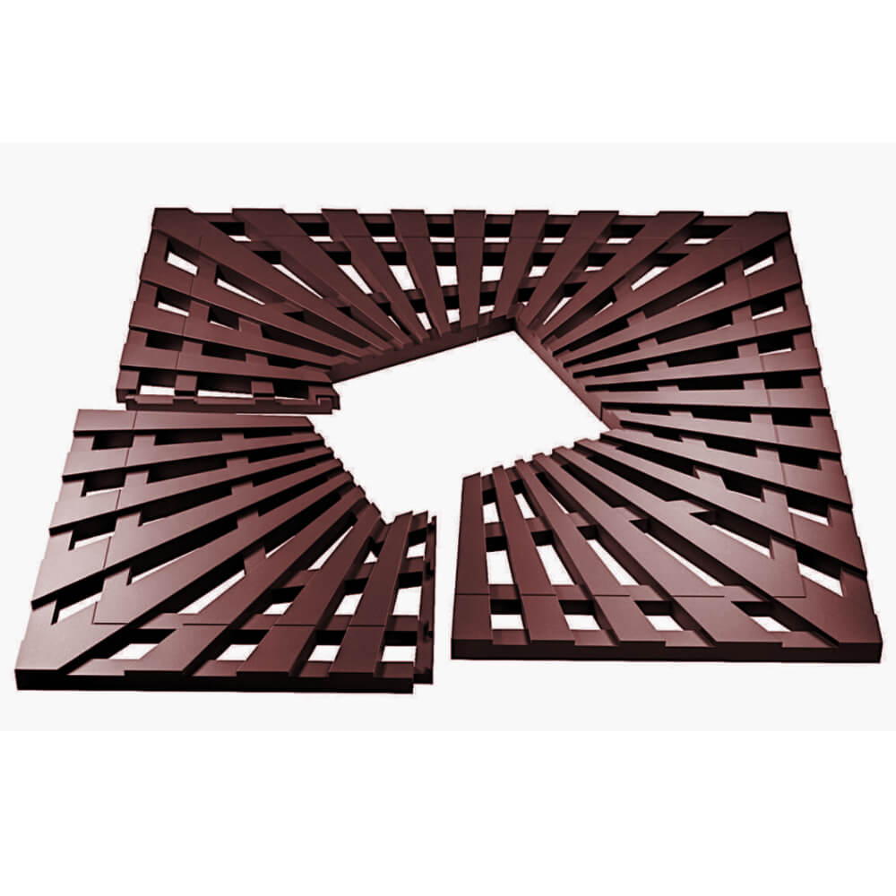 Приствольная решетка для дерева ZKING ATMOSPHERE 1.2х1.2м Коричневая в Сызрани фото