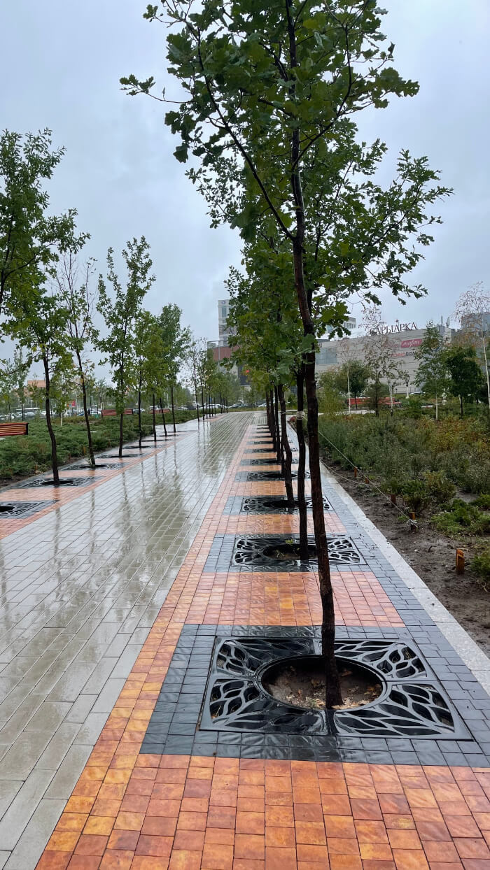 Приствольная решетка для дерева ZKING CRUST 1.2х1.2м Черная в Сызрани фото