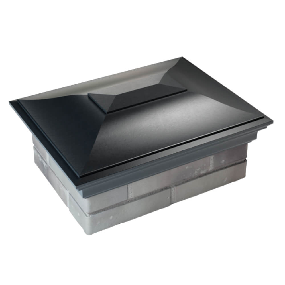 Колпак Zking Монблан Черный на столб 2х1.5 кирпича (515х385мм) Сызрань фото