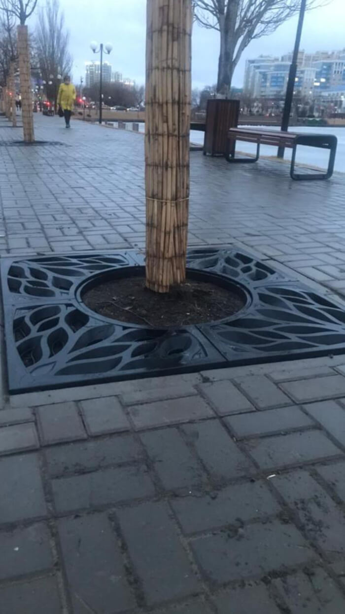 Приствольная решетка для дерева ZKING CRUST 1.2х1.2м Черная в Сызрани фото