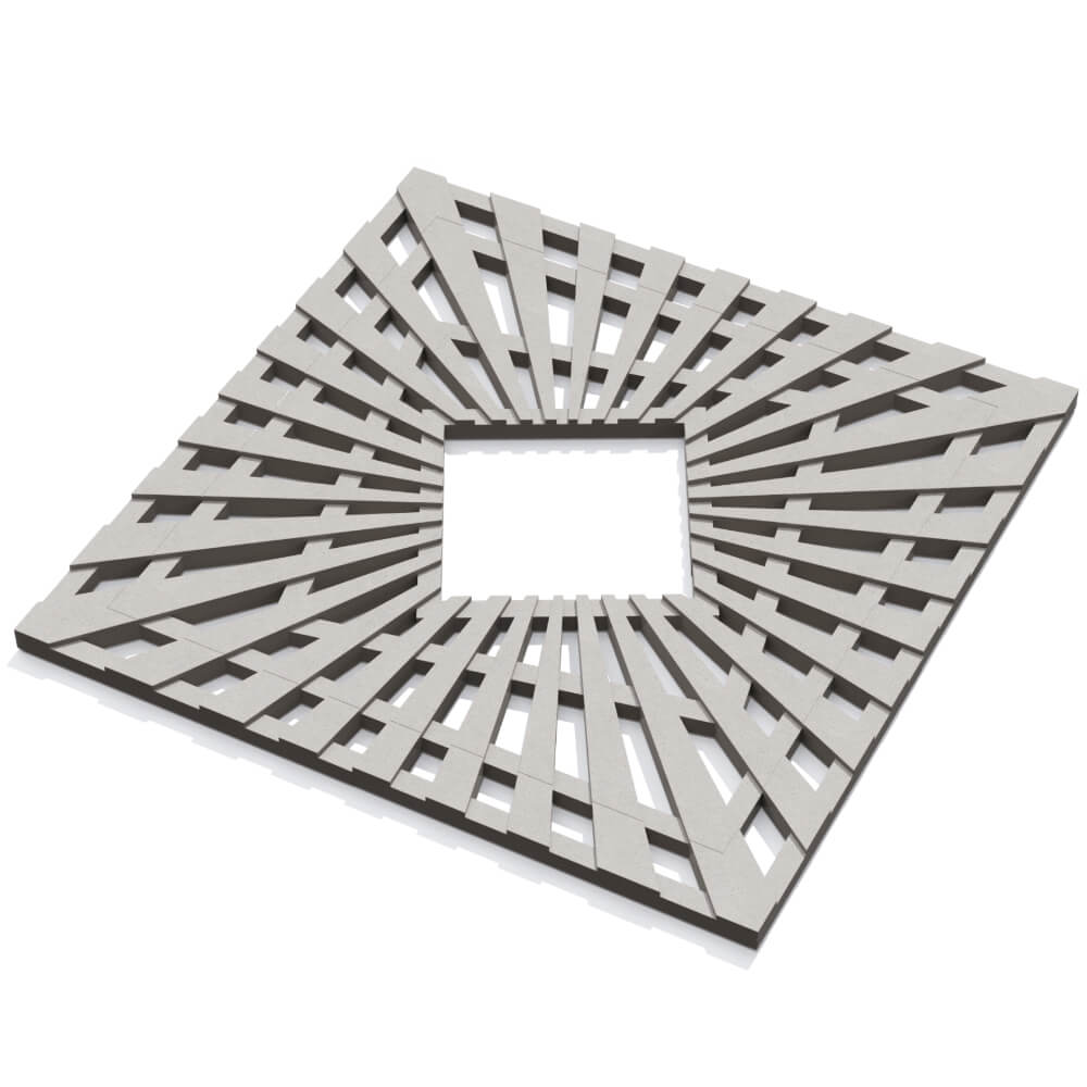 Приствольная решетка для дерева ZKING ATMOSPHERE 1.2х1.2м Бежевая в Сызрани фото