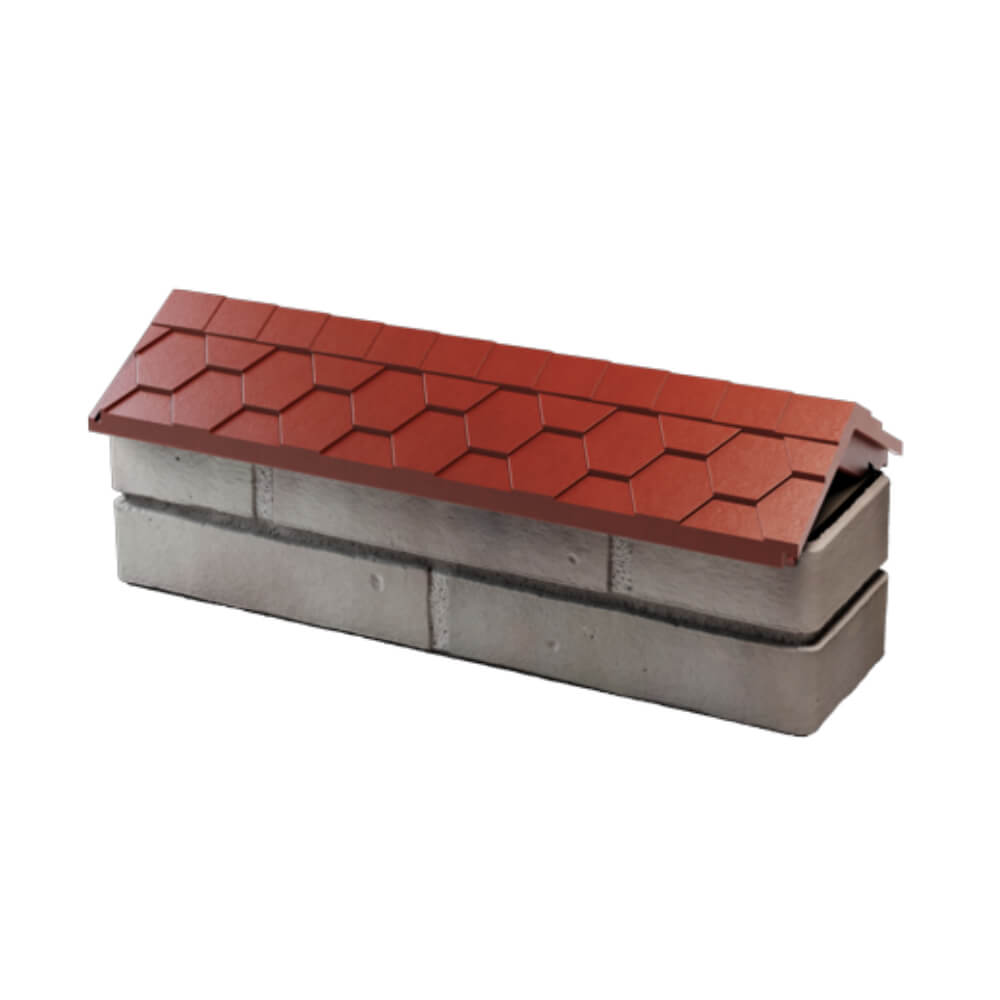 Парапет Zking Эверест Красный с посадкой на 0.5 кирпича (130мм) в Сызрани фото