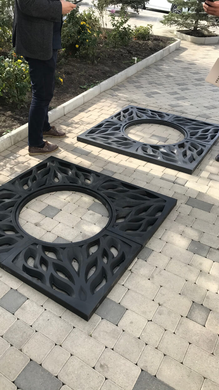 Приствольная решетка для дерева ZKING CRUST 1.2х1.2м Черная в Сызрани фото