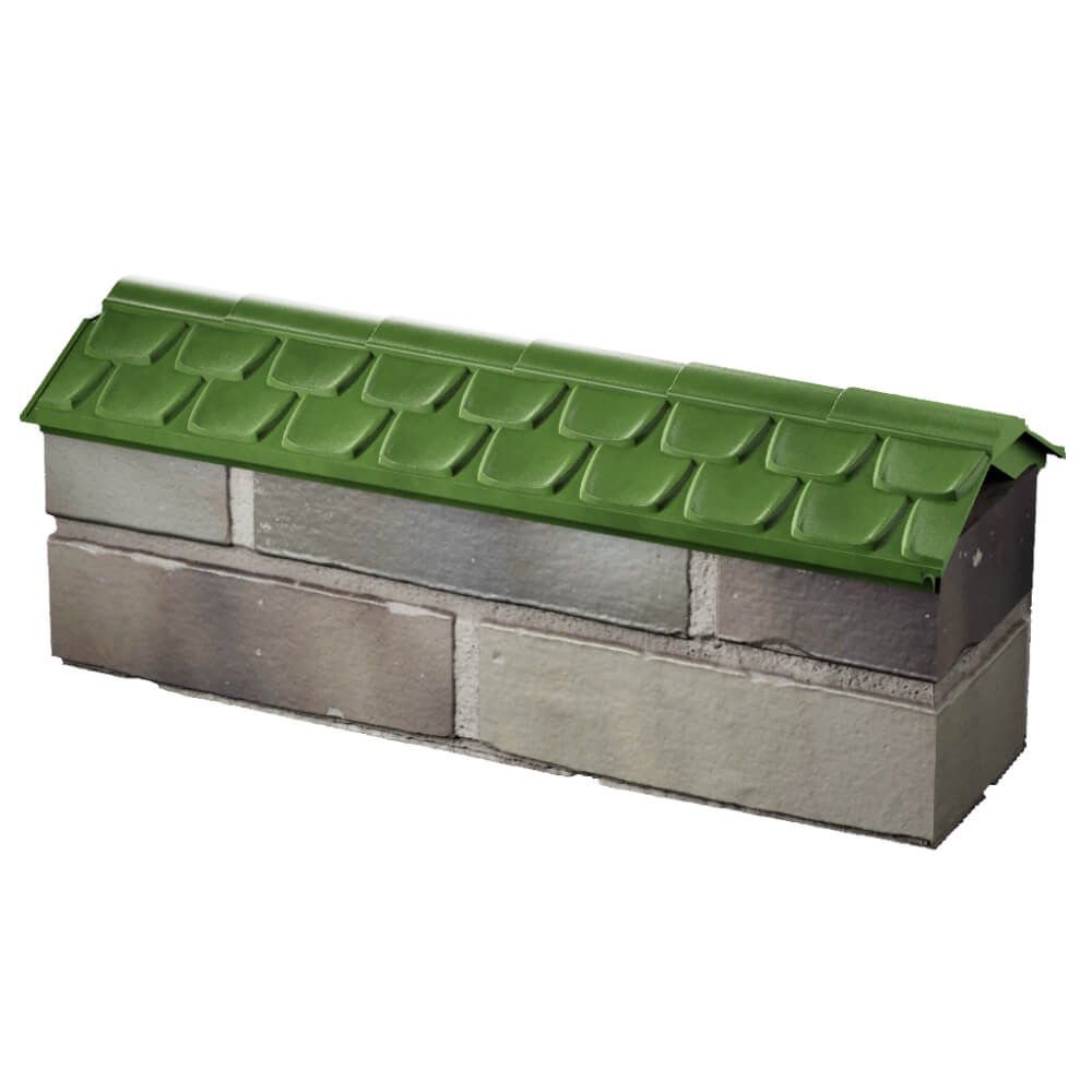 Парапет Zking Эльбрус Зеленый с посадкой на 0.5 кирпича (130мм) в Сызрани фото