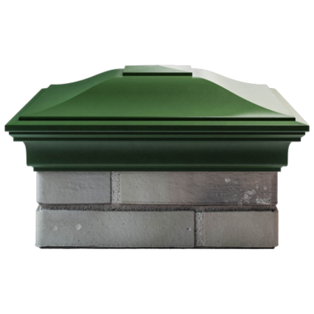 Колпак Zking Монблан Зеленый на столб 1.5х1.5 кирпича (385х385мм) Сызрань фото