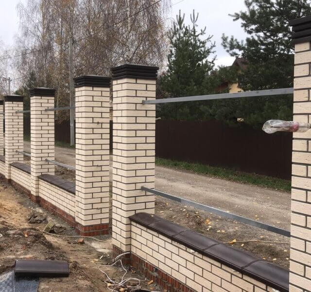 Колпак Zking Бона ХайТек Коричневый на столб 1.5х1.5 кирпича (385х385мм) в Сызрани фото