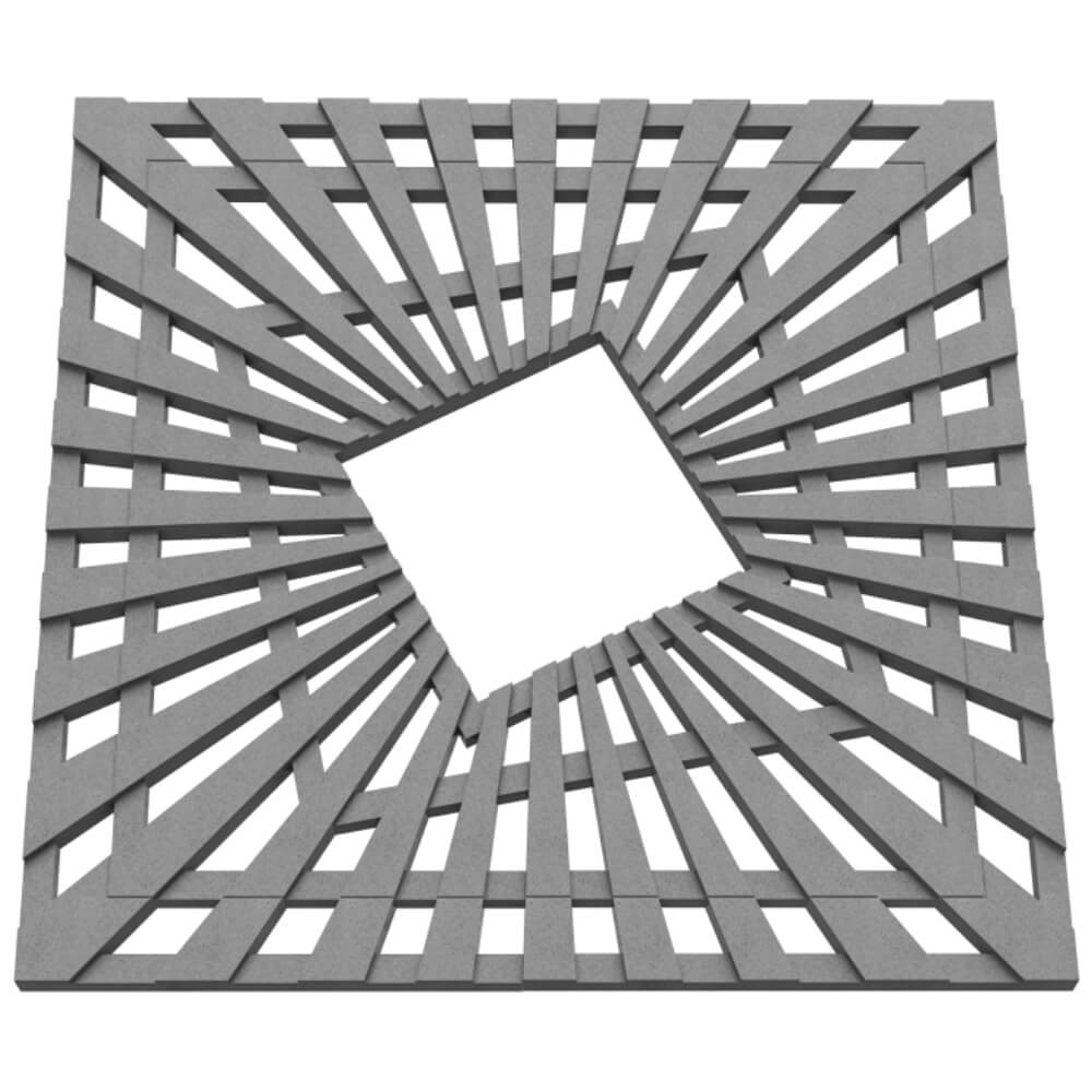 Приствольная решетка для дерева ZKING ATMOSPHERE 1.2х1.2м Серая в Сызрани фото