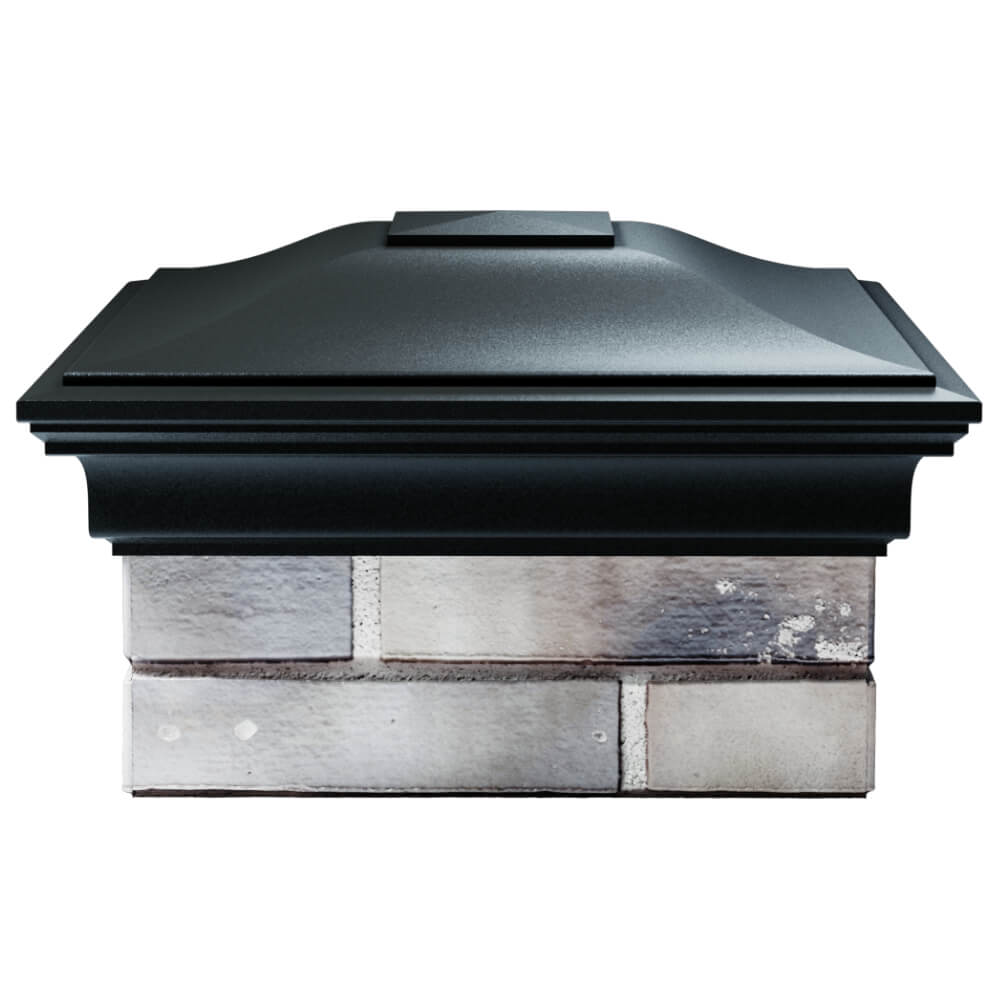 Колпак Zking Монблан Черный на столб 1.5х1.5 кирпича (385х385мм) Сызрань фото