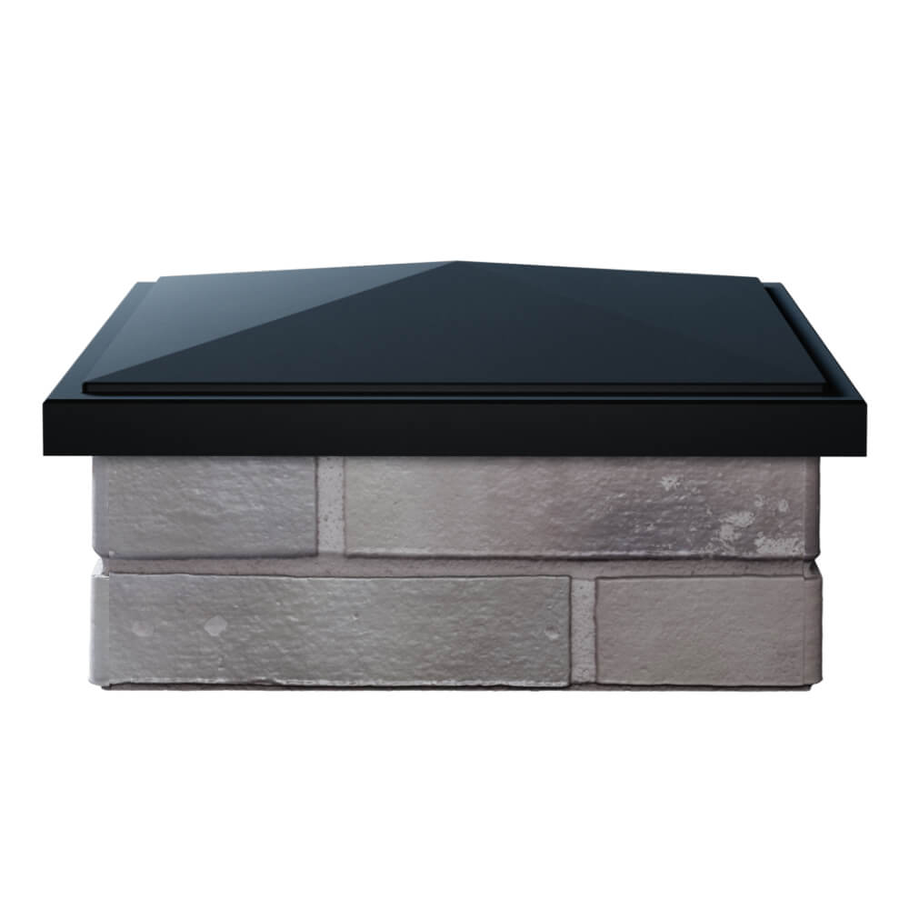 Колпак Zking БонаМоно Черный на столб 1.5х1.5 кирпича (385х385, 400х400мм) Сызрань фото