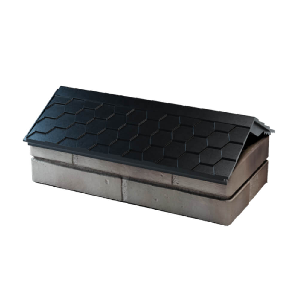 Парапет Zking Эверест Черный с посадкой на 1 кирпич (200/225/255мм) в Сызрани фото