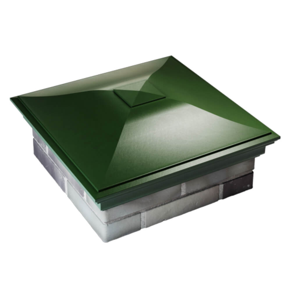 Колпак Zking Монблан Зеленый на столб 2х2 кирпича (515х515мм) Сызрань фото