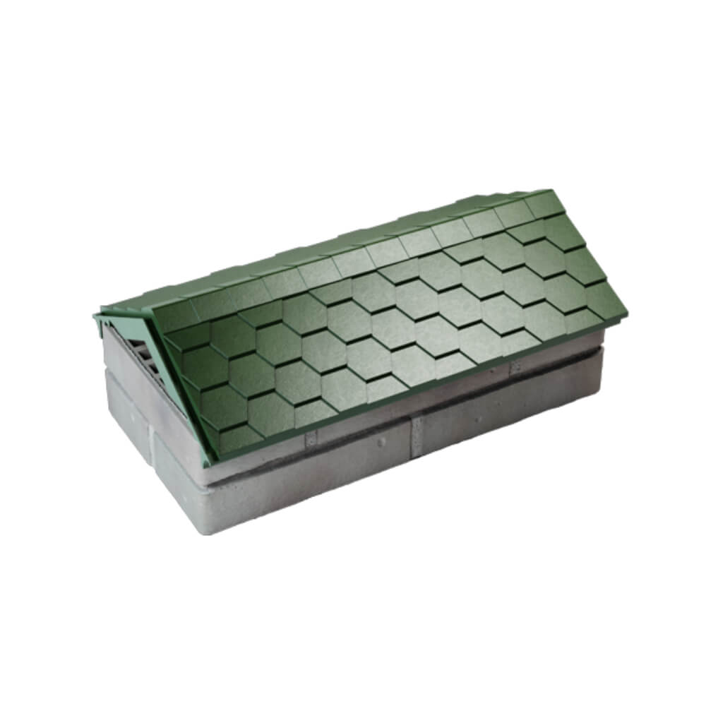 Парапет Zking Эверест Зеленый с посадкой на 1 кирпич (200/225/255мм) в Сызрани фото