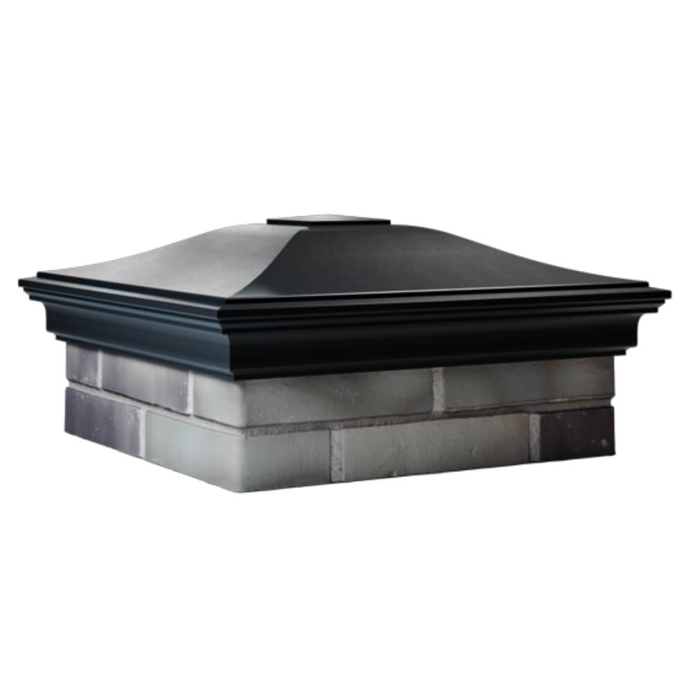 Колпак Zking Монблан Черный на столб 2х2 кирпича (515х515мм) в Сызрани фото