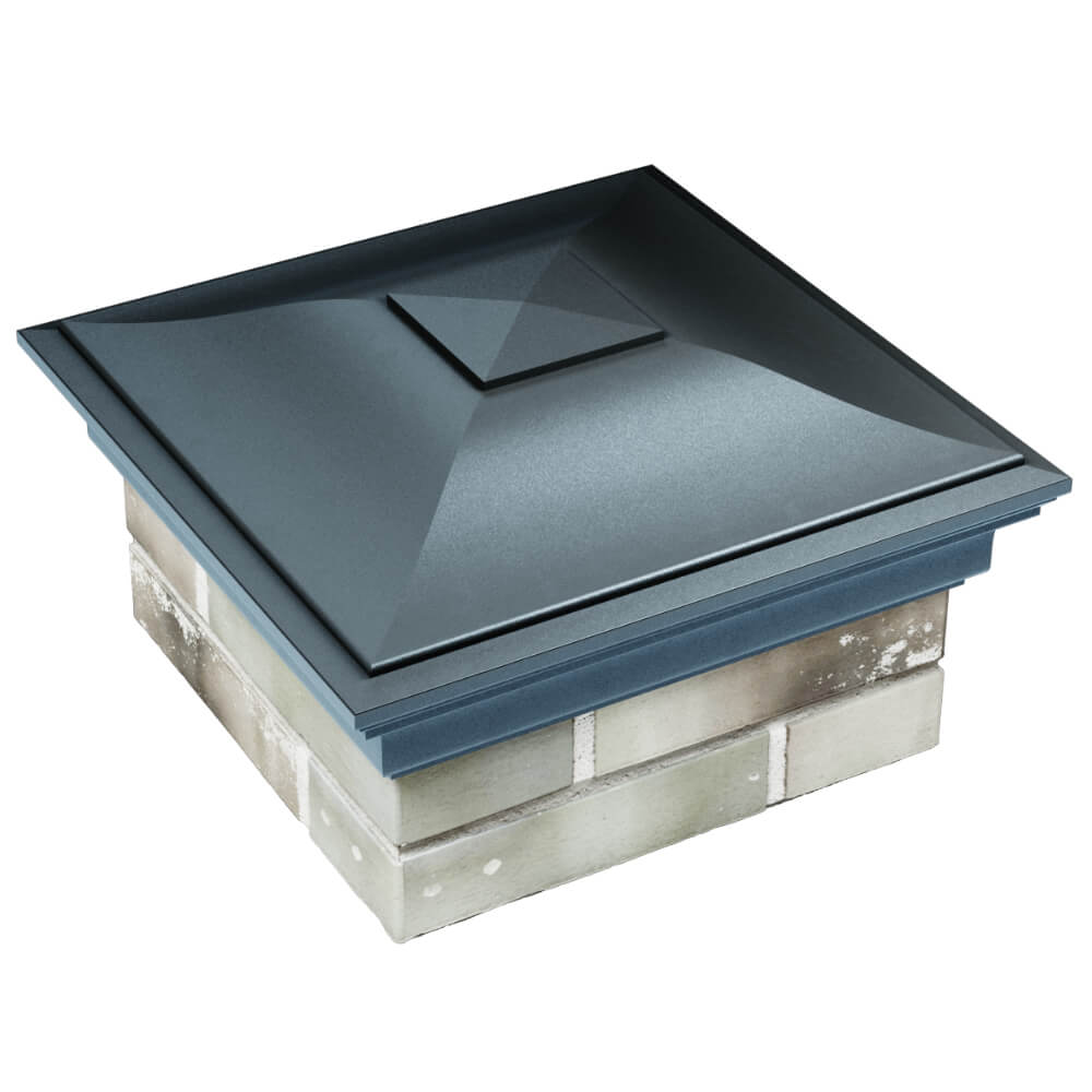 Колпак Zking Монблан Серый на столб 1.5х1.5 кирпича (385х385мм) в Сызрани фото