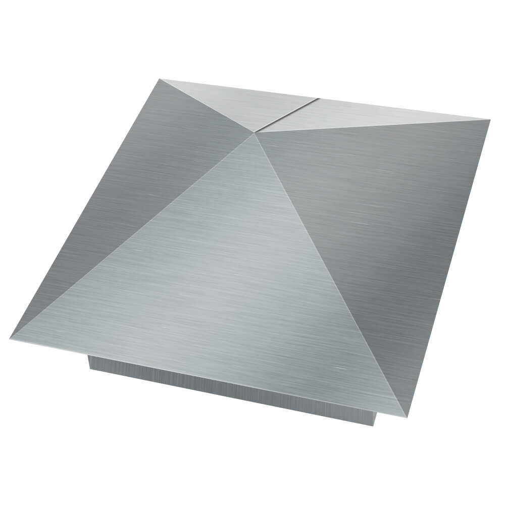 Колпак металлический 380х380мм оцинкованный заборный Сызрань фото