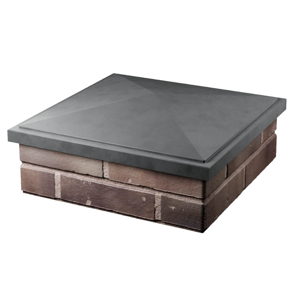 Колпак Zking БонаМоно Серый на столб 2х2 кирпича (515х515, 530х530мм) в Сызрани фото