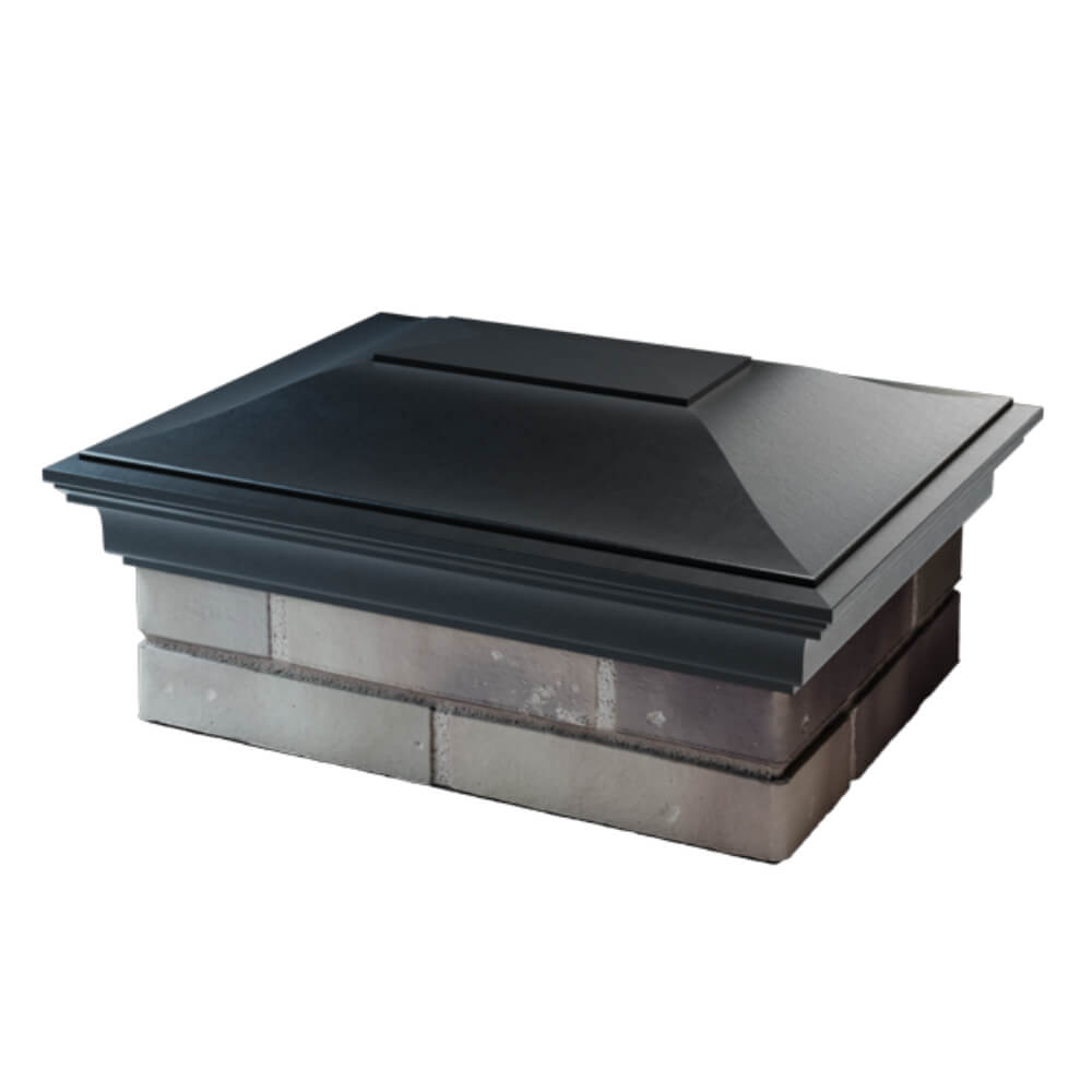 Колпак Zking Монблан Черный на столб 2х1.5 кирпича (515х385мм) в Сызрани фото