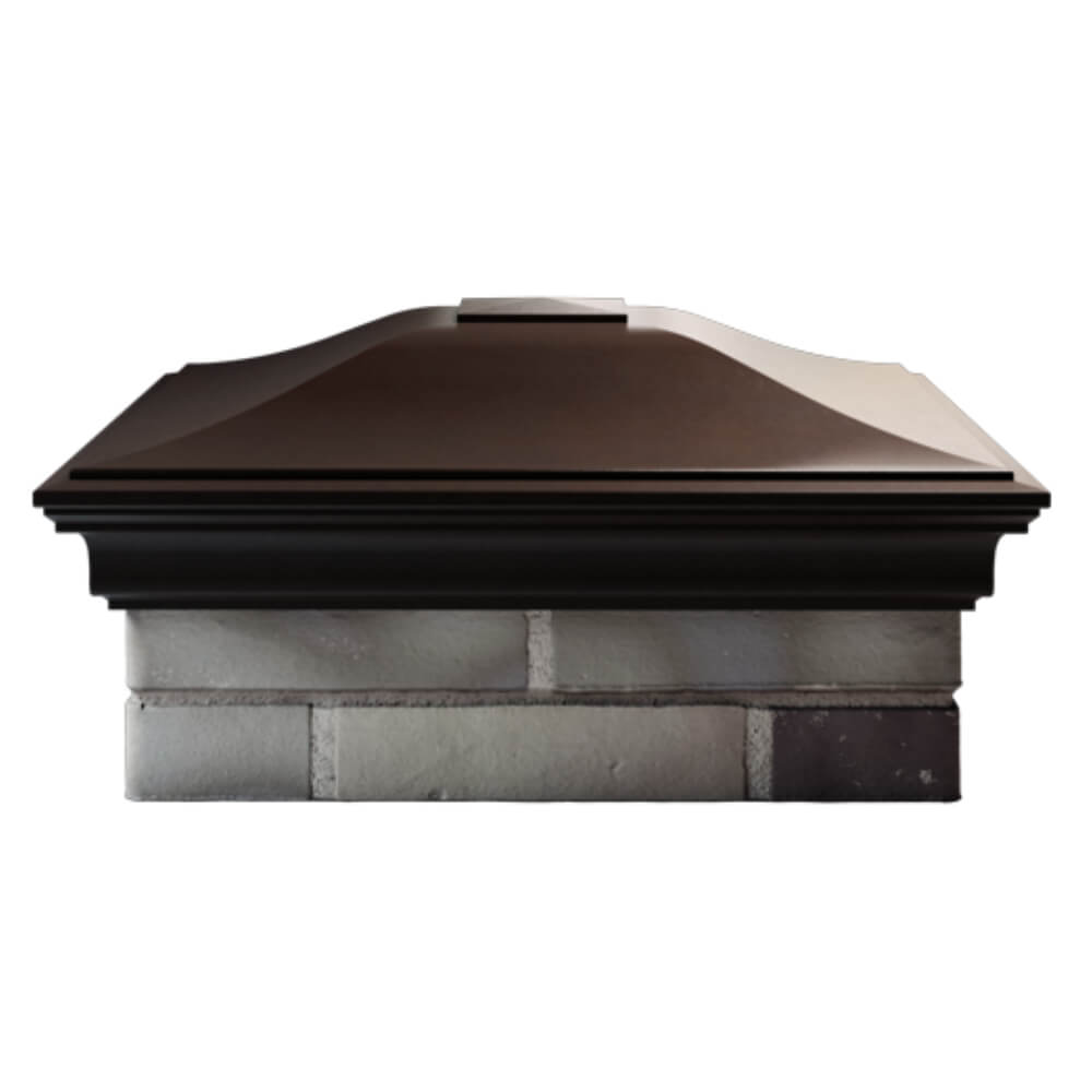 Колпак Zking Монблан Коричневый на столб 2х2 кирпича (515х515мм) в Сызрани фото