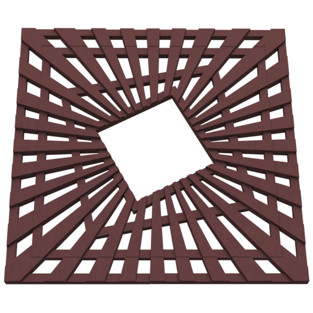 Приствольная решетка для дерева ZKING ATMOSPHERE 1.2х1.2м Коричневая в Сызрани фото