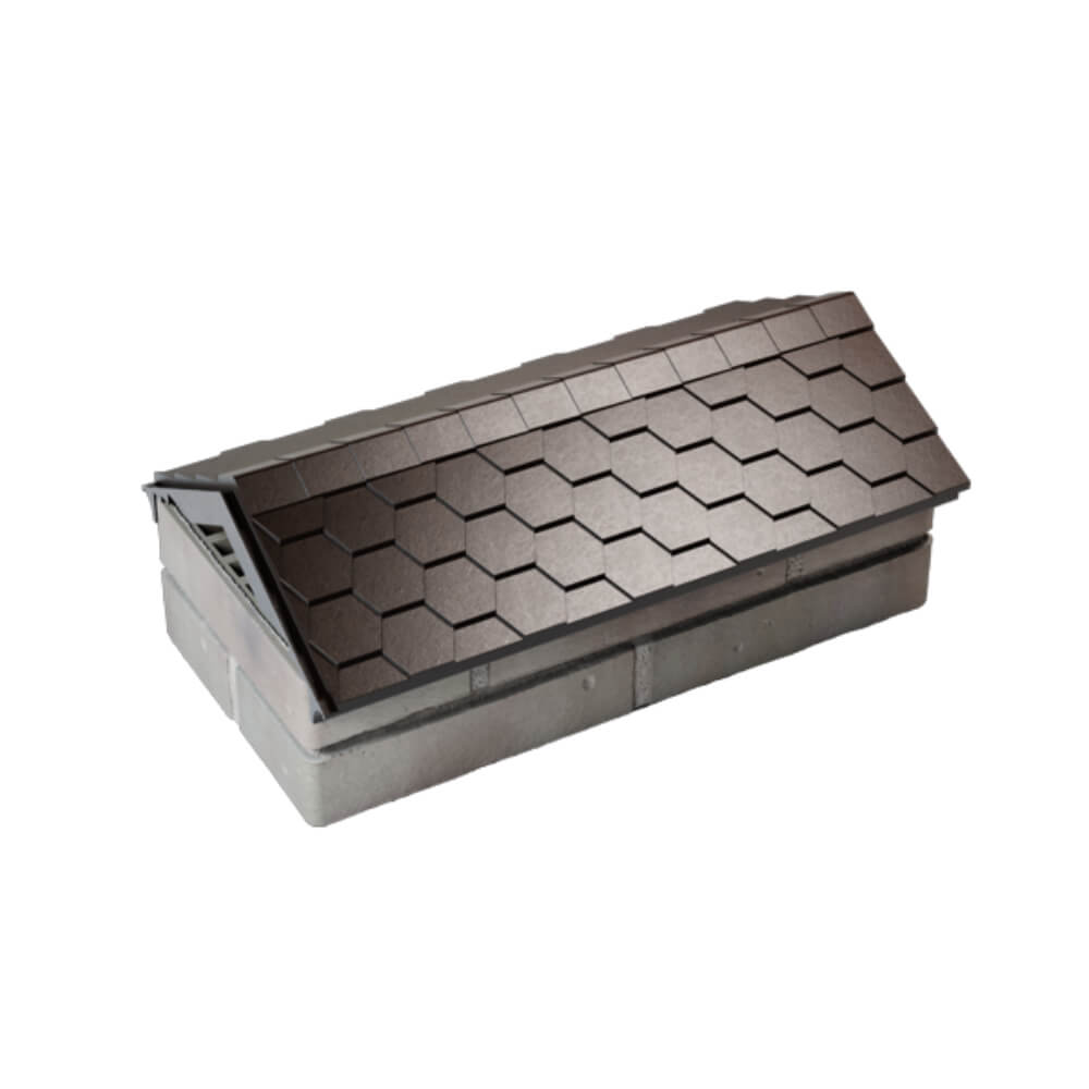 Парапет Zking Эверест Коричневый с посадкой на 1 кирпич (200/225/255мм) в Сызрани фото