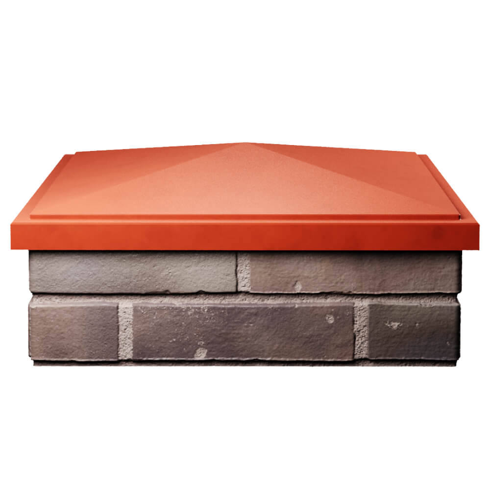 Колпак Zking БонаМоно Красный на столб 2х2 кирпича (515х515, 530х530мм) Сызрань фото