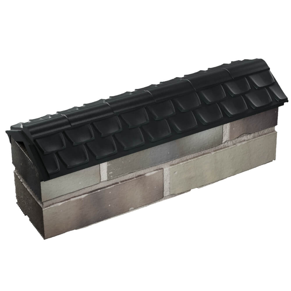 Парапет Zking Эльбрус Черный с посадкой на 0.5 кирпича (130мм) в Сызрани фото