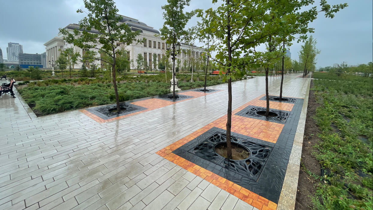 Приствольная решетка для дерева ZKING CRUST 1.2х1.2м Черная в Сызрани фото