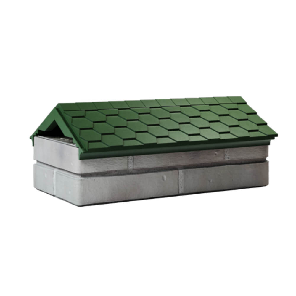 Парапет Zking Эверест Зеленый с посадкой на 1 кирпич (200/225/255мм) Сызрань фото