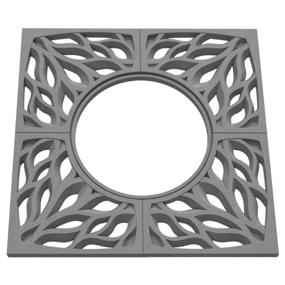 Приствольная решетка для дерева ZKING CRUST 1.2х1.2м Серая в Сызрани фото