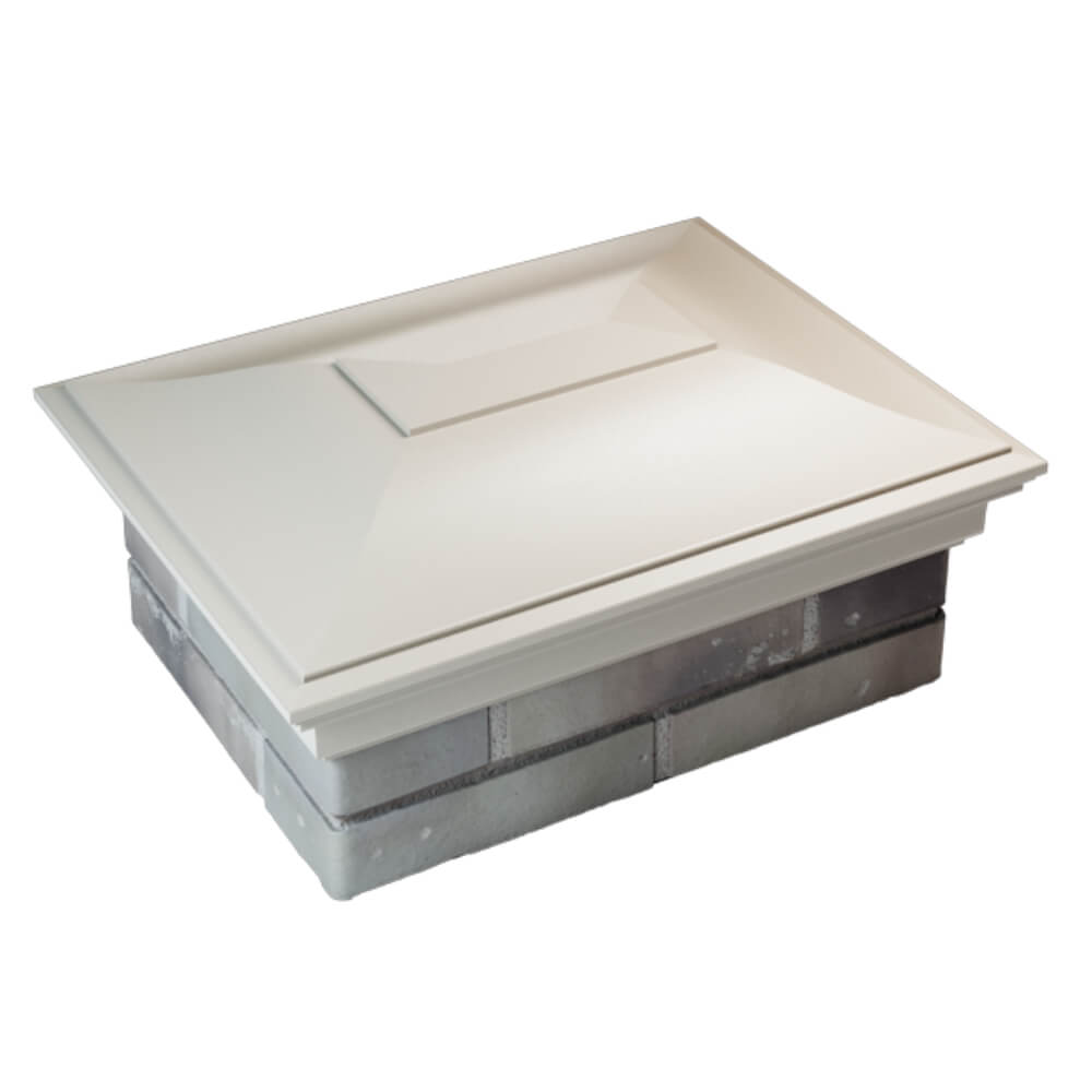 Колпак Zking Монблан Бежевый на столб 2х1.5 кирпича (515х385мм) Сызрань фото