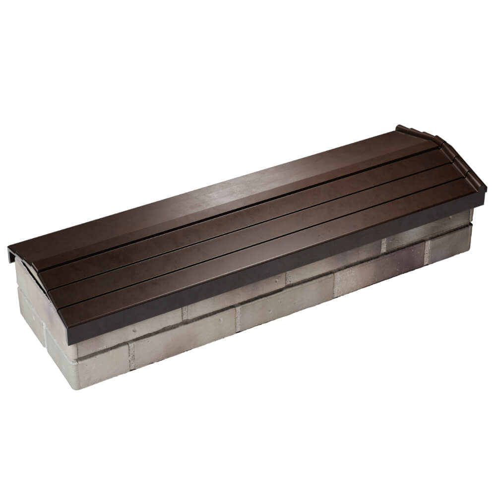 Парапет Zking Бона ХайТек Коричневый посадка на 0.5 кирпича (130мм) в Сызрани фото