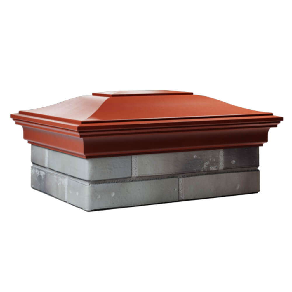 Колпак Zking Монблан Красный на столб 2х1.5 кирпича (515х385мм) в Сызрани фото