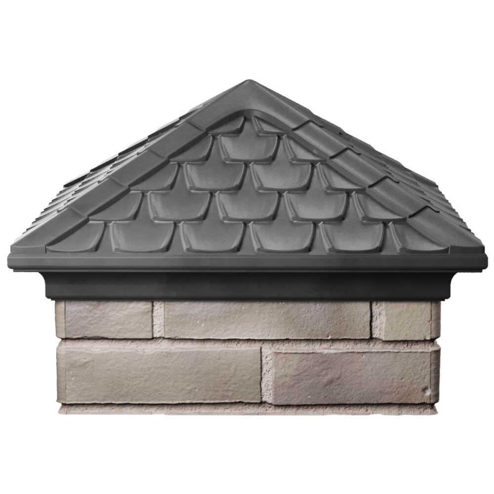 Колпак Zking Эльбрус Серый на столб 1.5х1.5 кирпича (385х385мм) Сызрань фото