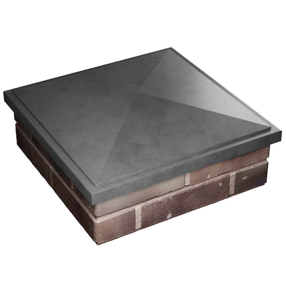 Колпак Zking БонаМоно Серый на столб 2х2 кирпича (515х515, 530х530мм) в Сызрани фото