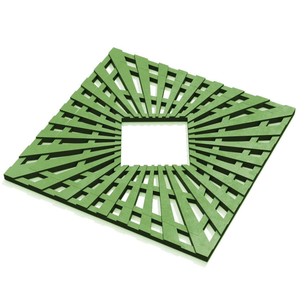 Приствольная решетка для дерева ZKING ATMOSPHERE 1.2х1.2м Зеленая в Сызрани фото