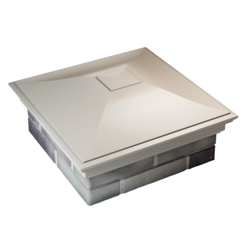 Колпак Zking Монблан Бежевый на столб 2х2 кирпича (515х515мм) Сызрань фото