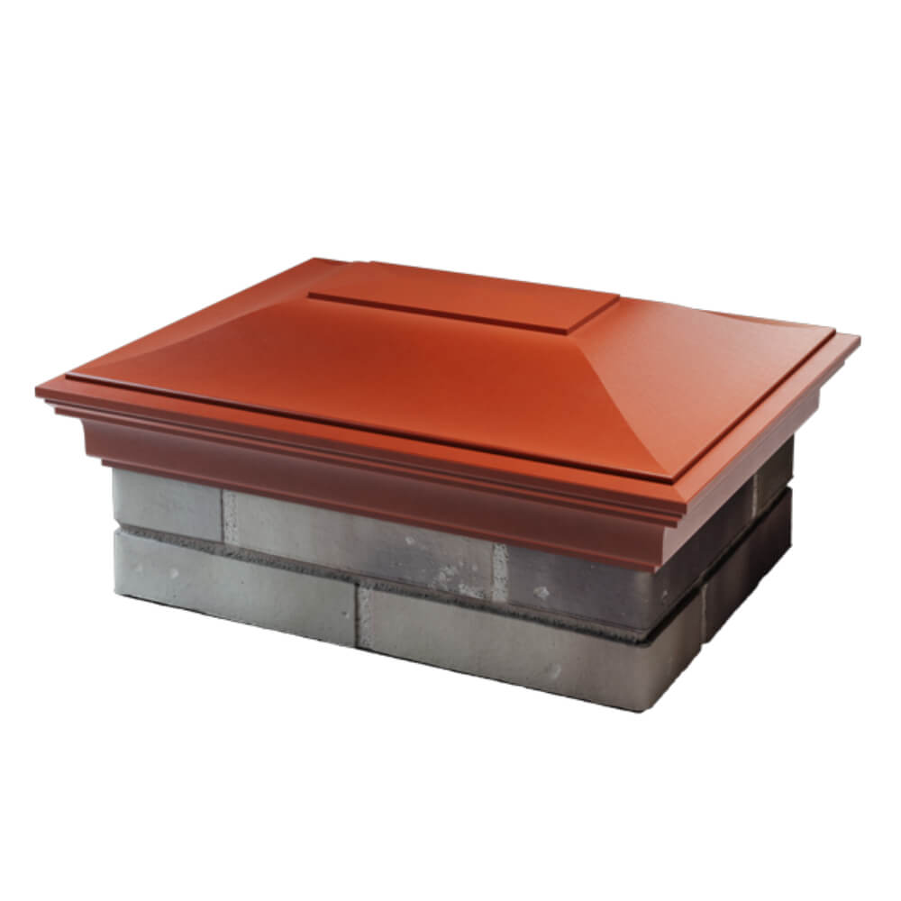 Колпак Zking Монблан Красный на столб 2х1.5 кирпича (515х385мм) в Сызрани фото