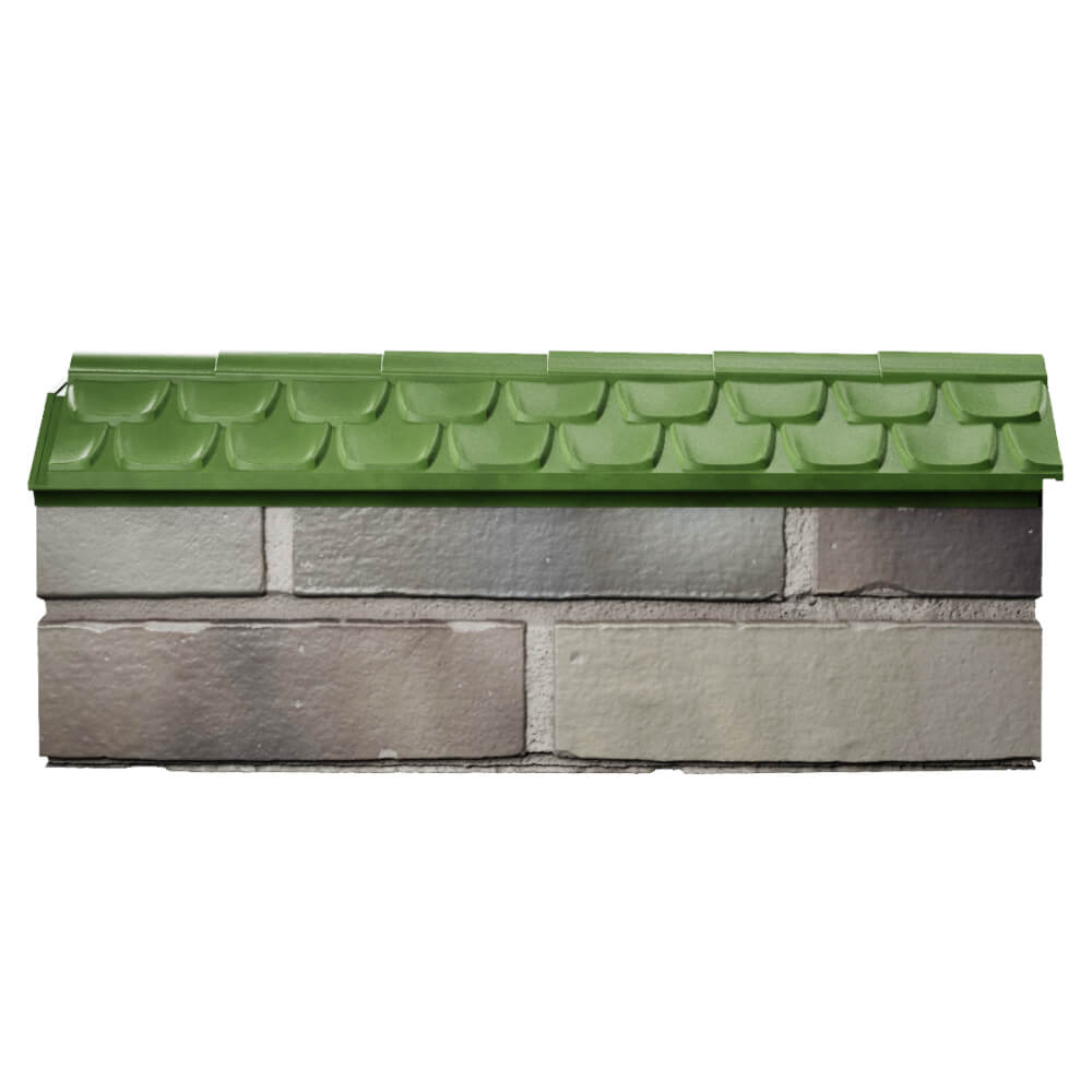Парапет Zking Эльбрус Зеленый с посадкой на 0.5 кирпича (130мм) в Сызрани фото