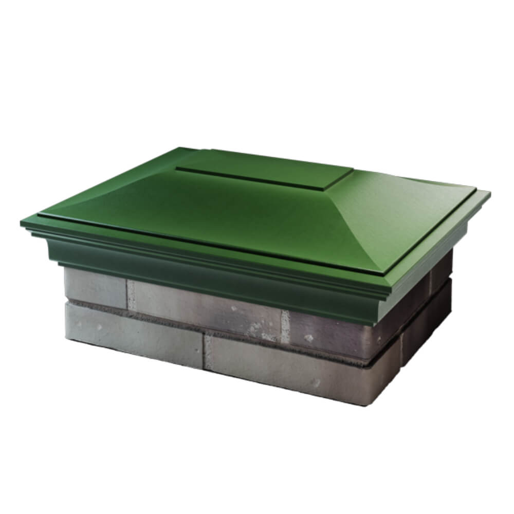 Колпак Zking Монблан Зеленый на столб 2х1.5 кирпича (515х385мм) в Сызрани фото