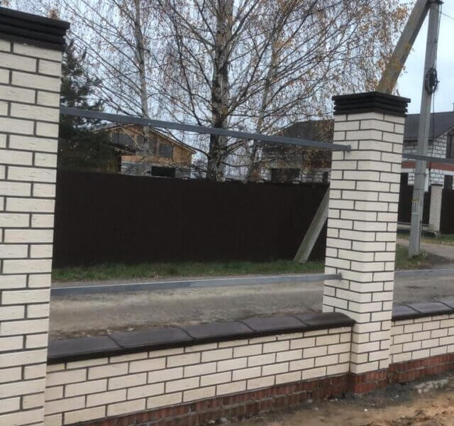 Колпак Zking Бона ХайТек Коричневый на столб 1.5х1.5 кирпича (385х385мм) в Сызрани фото